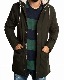 Men Green Hoodie Jacket - image 1