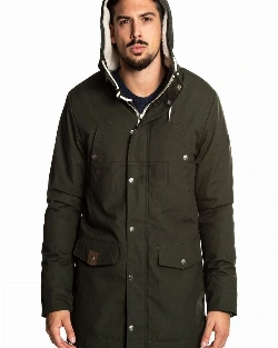 Men Green Hoodie Jacket - image 3