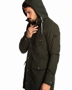 Men Green Hoodie Jacket - image 4