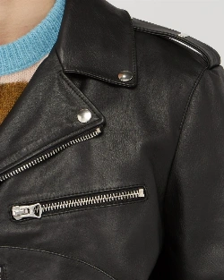 Men's Black Leather Jacket - image 4