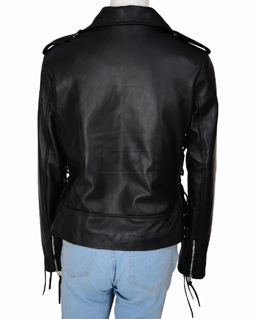 Women Sleek Brando Jacket - image 2