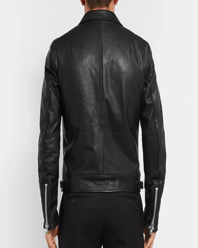 Men Slim Fit Leather Jacket - image 2