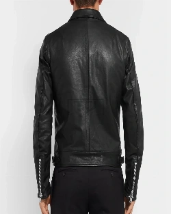 Men Slim Fit Leather Jacket - image 2