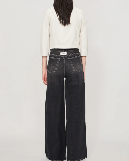 Women Snow White Biker Jacket - image 2