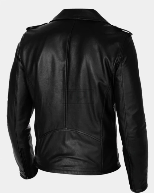 Men Motorcycle Leather Jacket - image 2