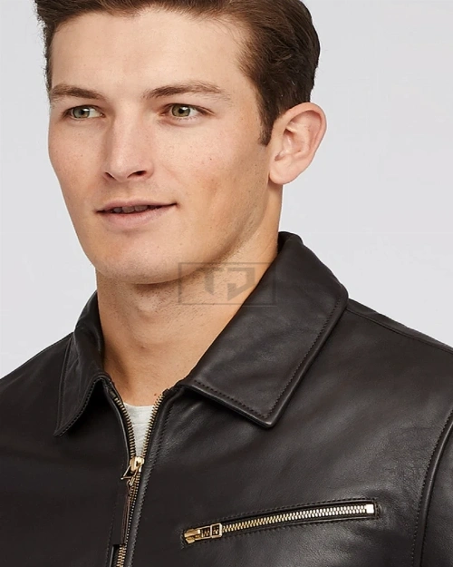 Men Old School Black Jacket - image 5