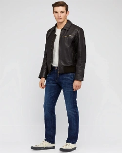 Men Old School Black Jacket - image 1