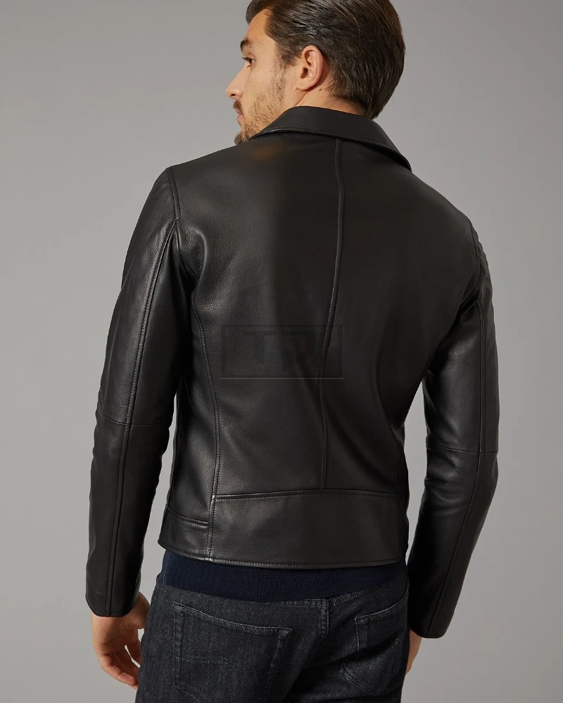 Men Mate Black Leather Jacket - image 2