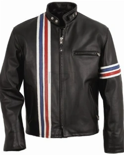 Men Rider Motorcycle Leather Jacket - image 1