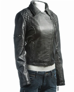 Jet Black Biker Jacket - image 1
