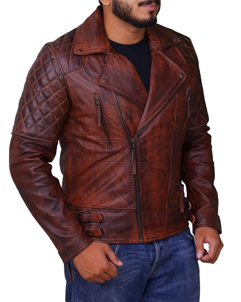 Rusty Brown Vintage Leather Jacket - image 3