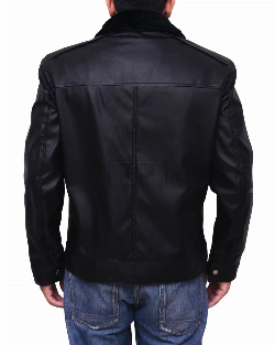 Black Jacket With Black Fur Collar - image 2