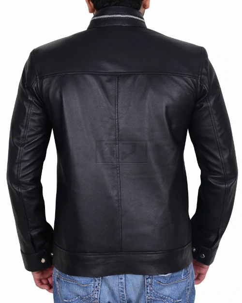 Black Trending Men Jacket - image 2