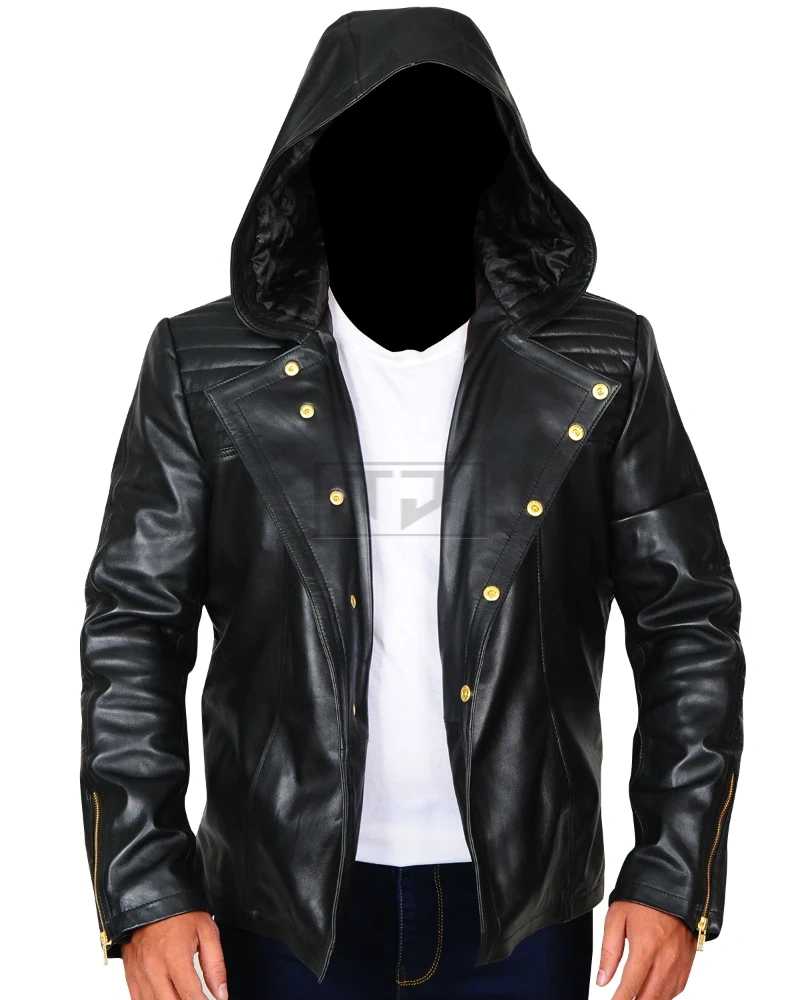 Brando Hooded Black Jacket - image 2