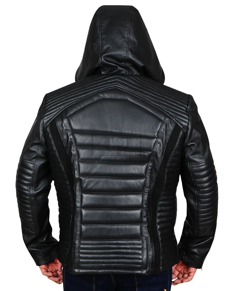 Brando Hooded Black Jacket - image 3