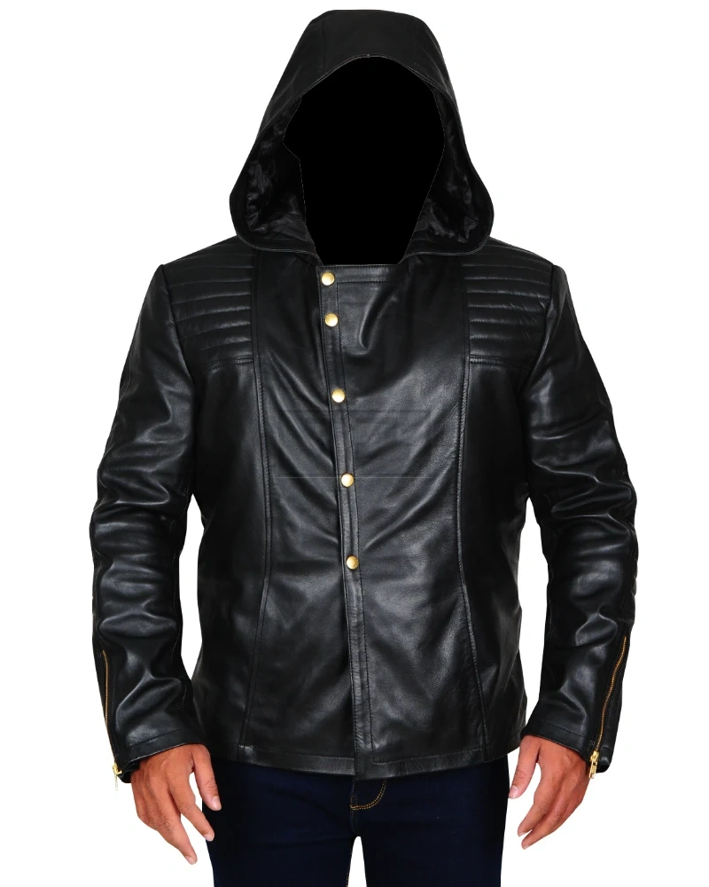 Brando Hooded Black Jacket - image 6