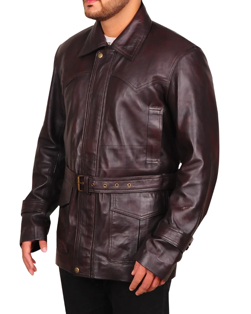 Classic Brown Leather Jacket - image 4