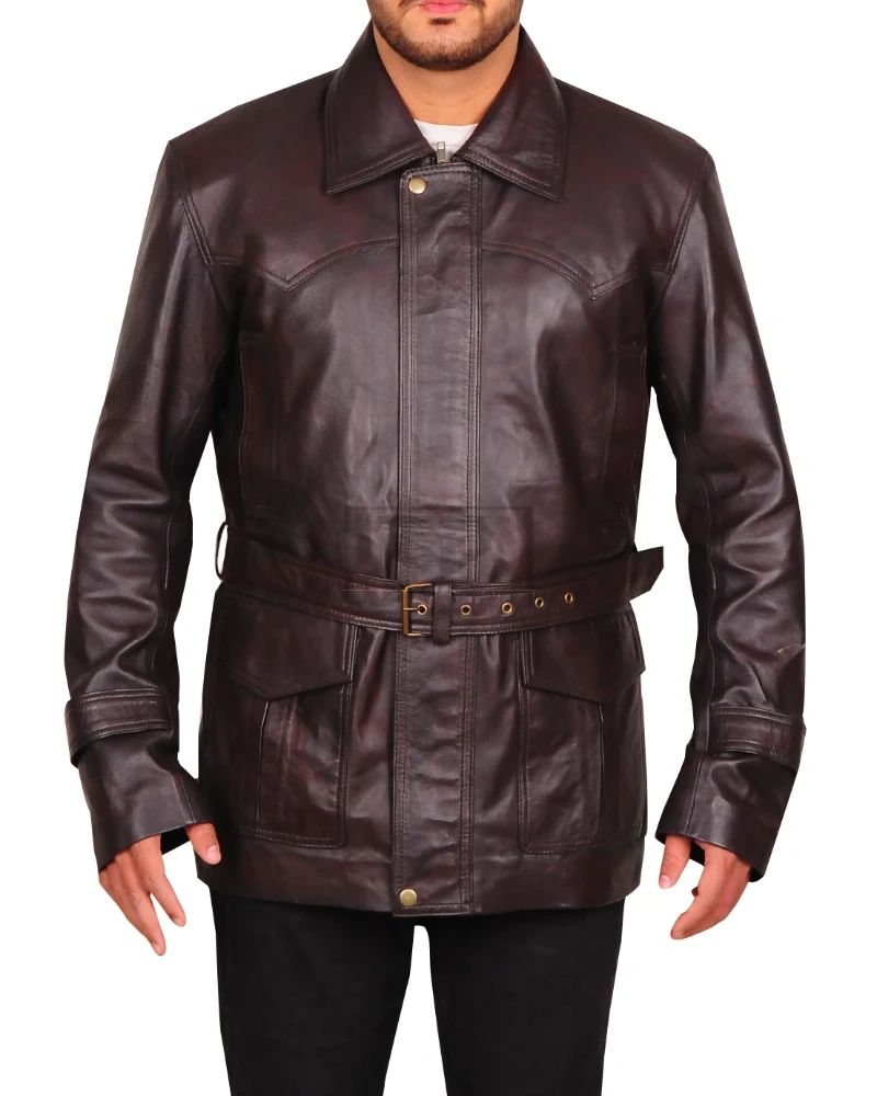 Classic Brown Leather Jacket - image 5