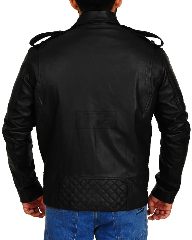 Men Moto Leather Jacket - image 2
