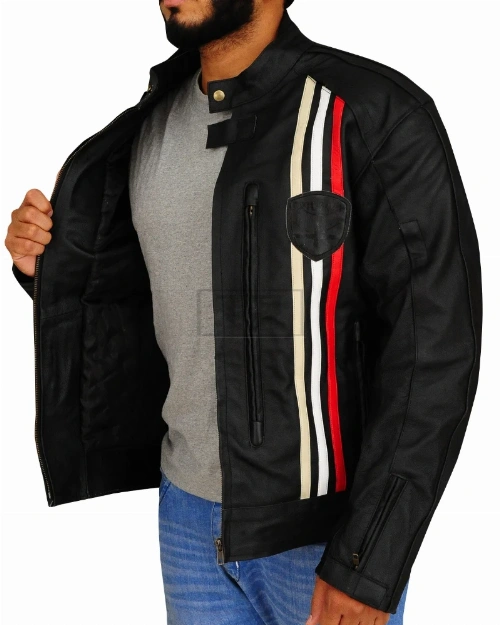 Triumph Biker Leather Jacket - image 4