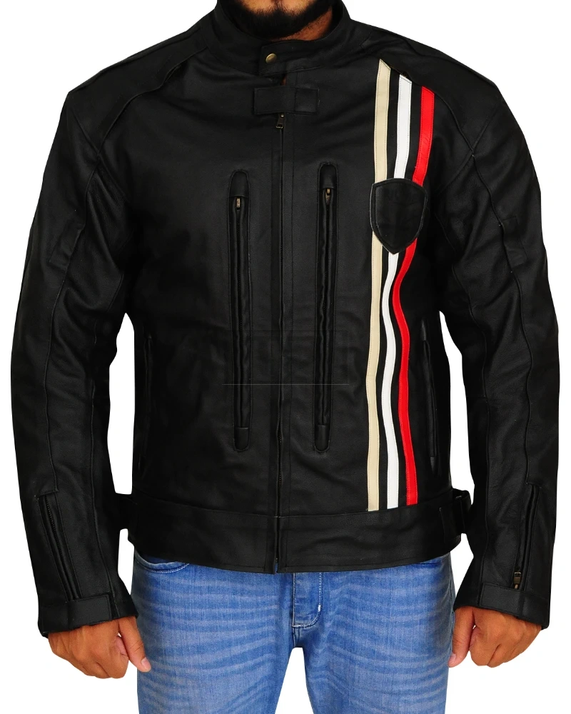 Triumph Biker Leather Jacket - image 5