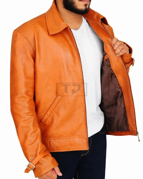 Men Brown Slim Fit Jacket - image 3