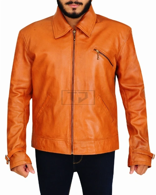 Men Brown Slim Fit Jacket - image 5