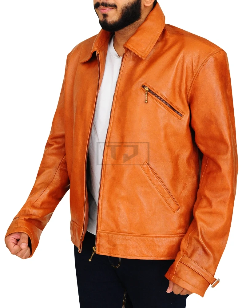 Men Brown Slim Fit Jacket - image 4