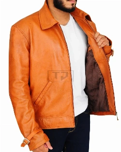 Men Brown Slim Fit Jacket - image 3