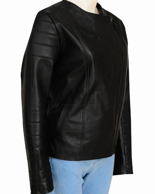Women Celebrity Black Jacket - image 3