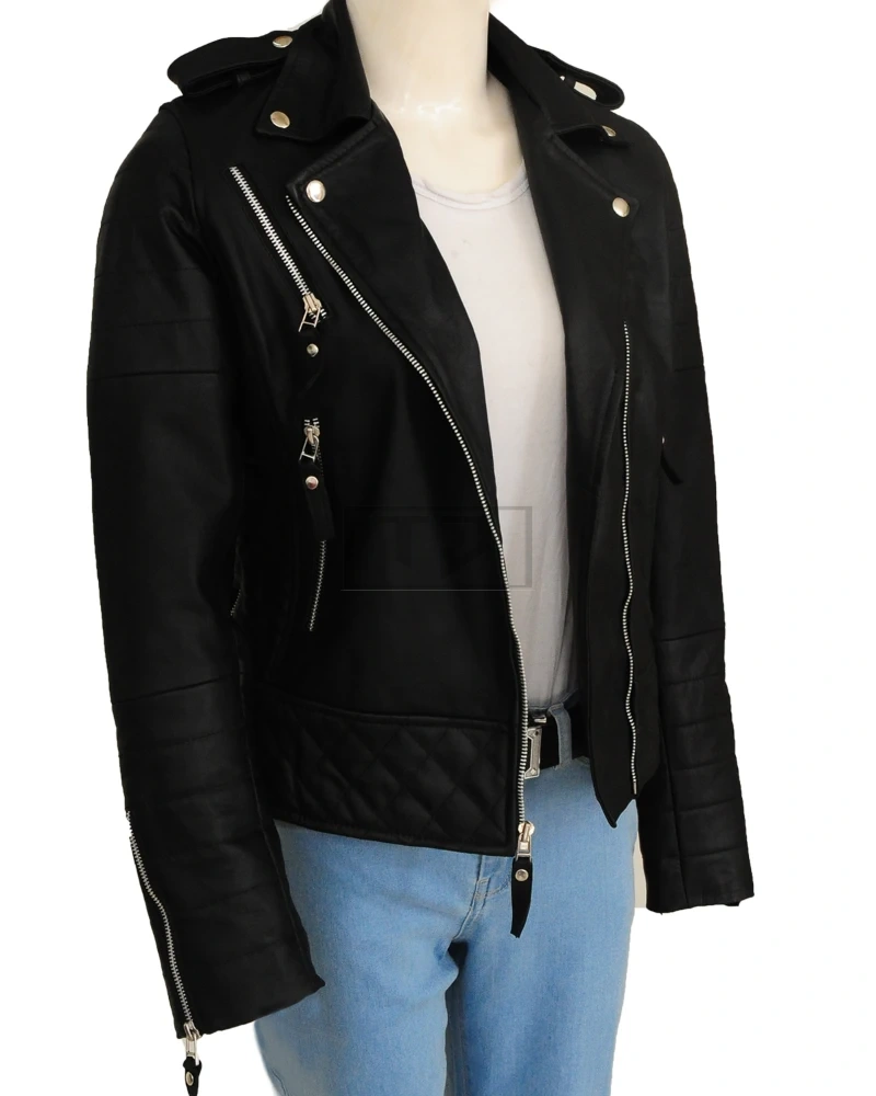 Black Brando Women Jacket - image 1