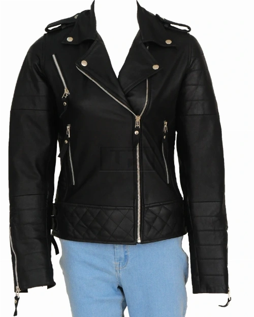 Black Brando Women Jacket - Image 5