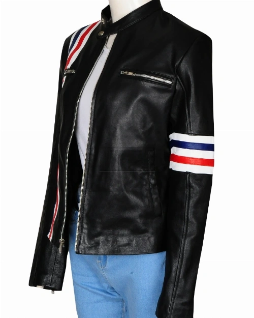 Girl Biker Leather Jacket - image 4