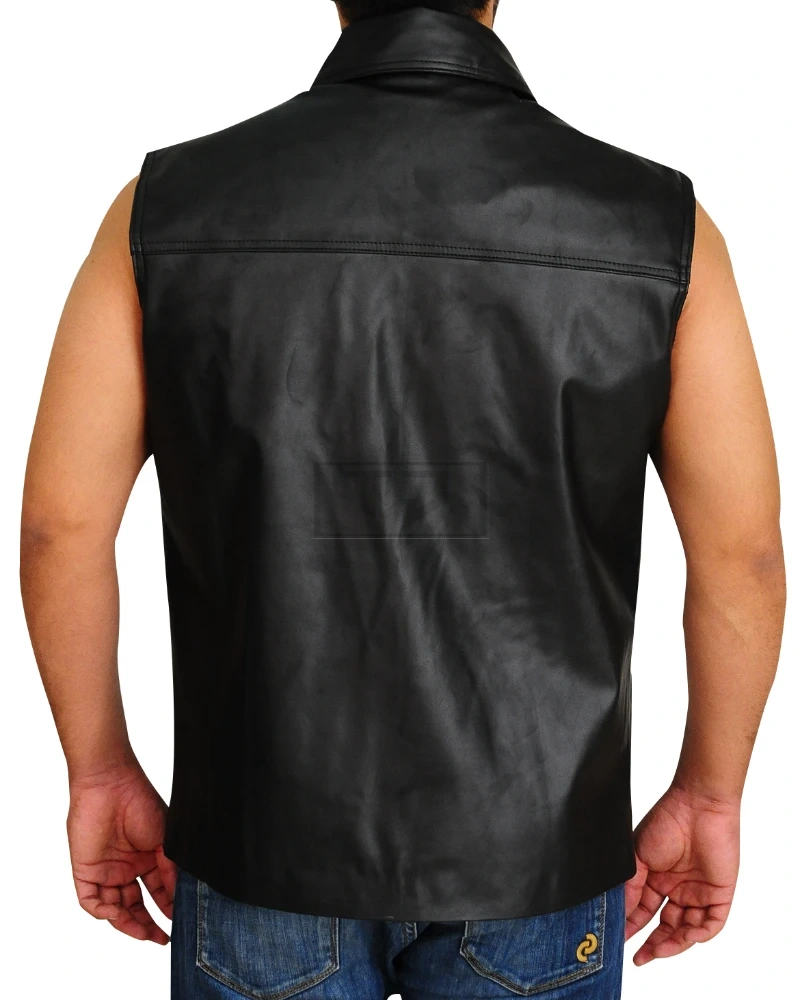 Undertaker Motorcycle Leather Vest - image 2
