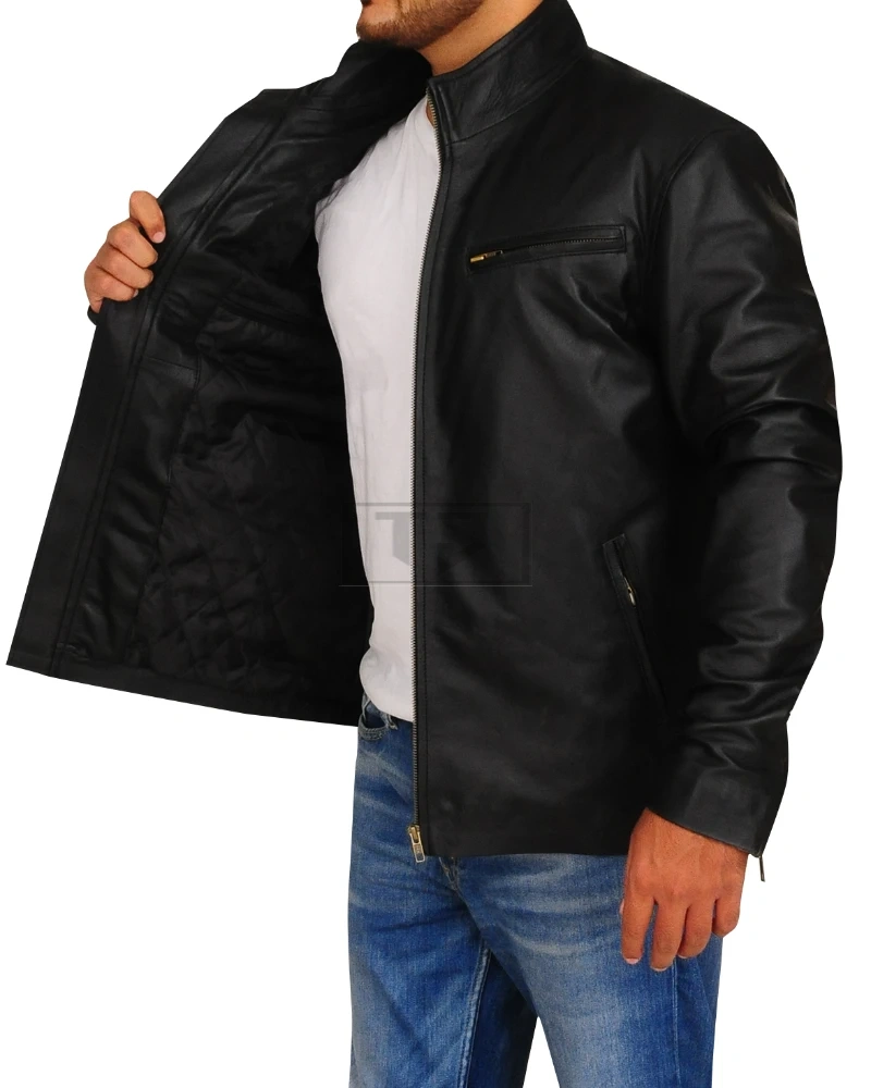 Trendy Biker Leather Jacket - image 4