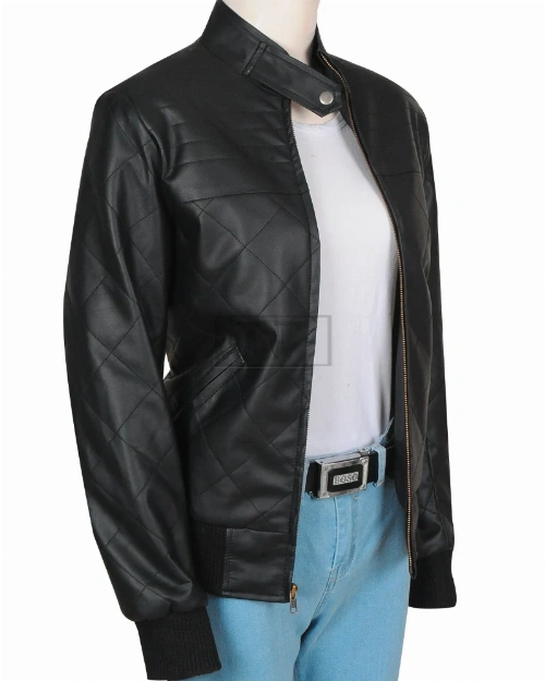 Stylish Black Girl Leather Jacket - image 3