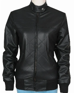 Stylish Black Girl Leather Jacket - image 5