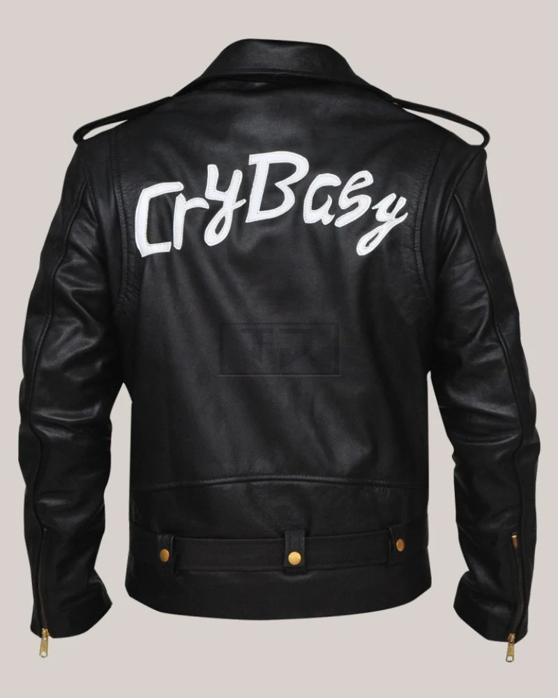 Black Brando Leather Jacket - image 2