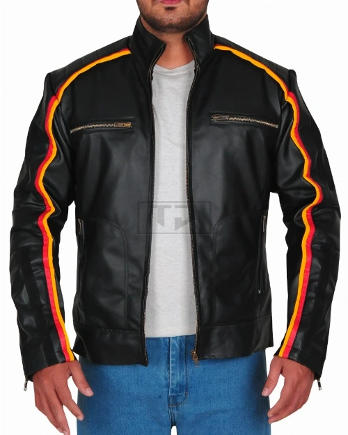 Trendy Black Leather Jacket - image 1