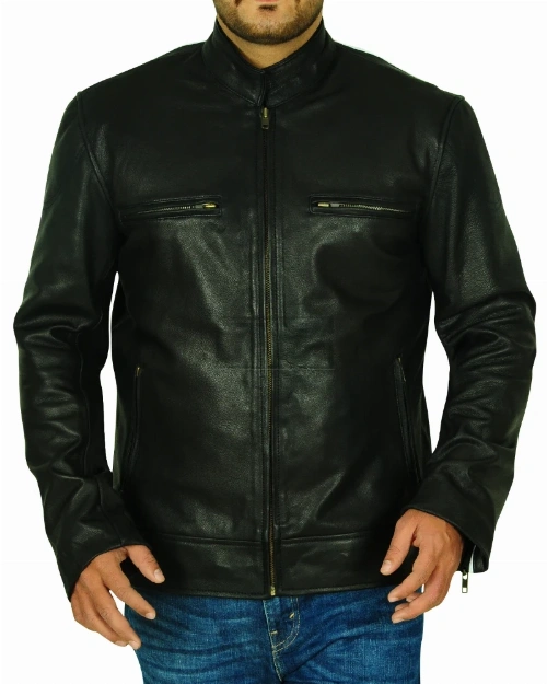 Versatile Black Biker Jacket - image 4