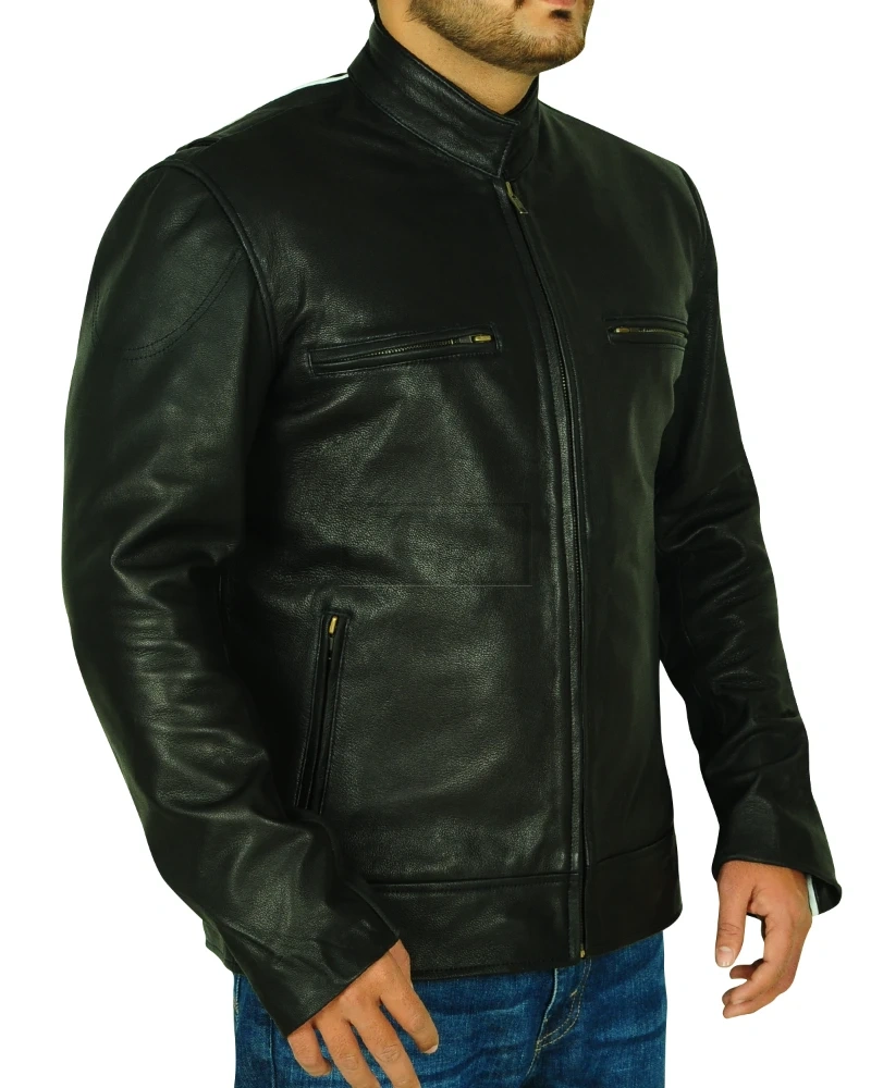 Versatile Black Biker Jacket - image 3