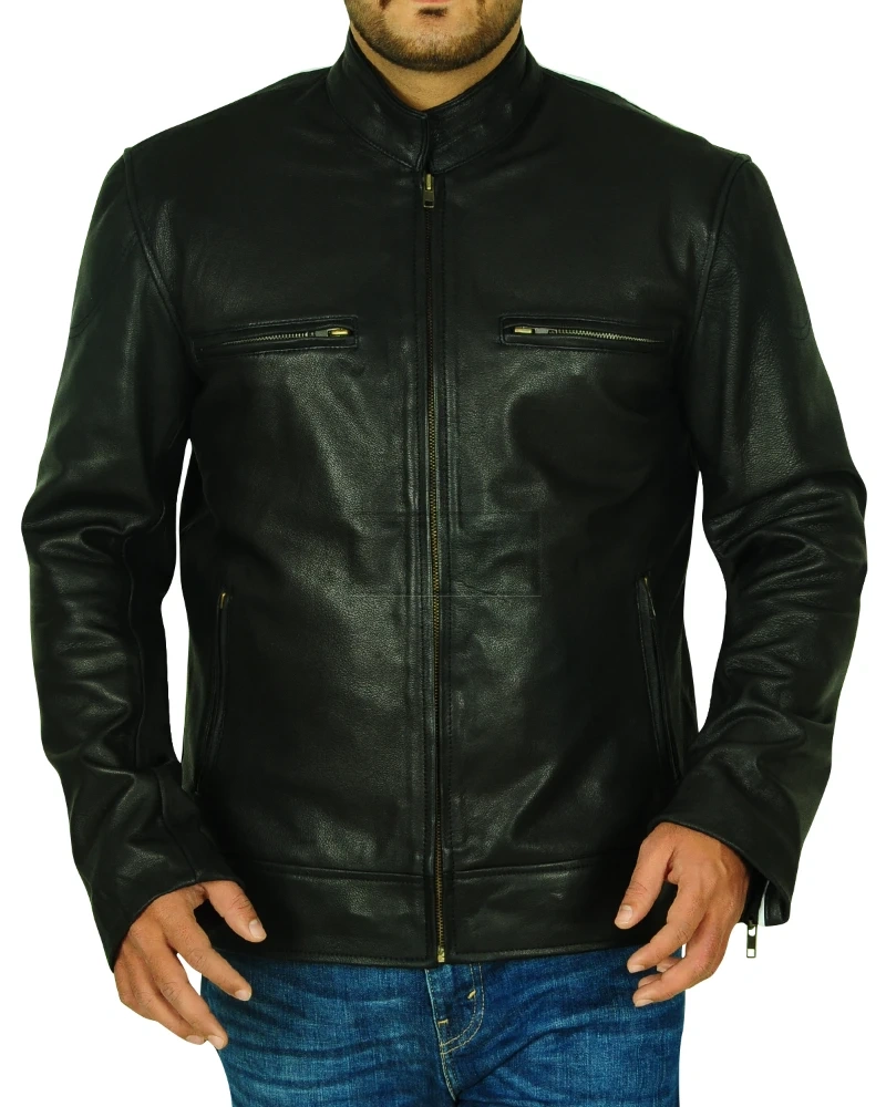 Versatile Black Biker Jacket - image 4