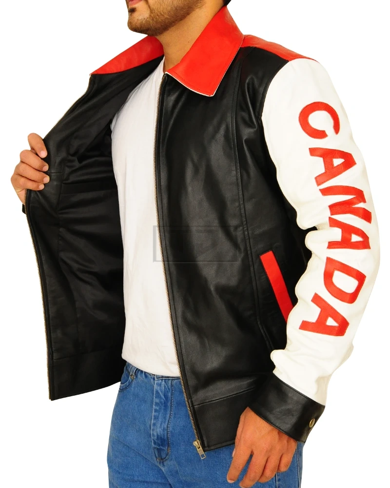 Canada Flag Leather Jacket - image 4