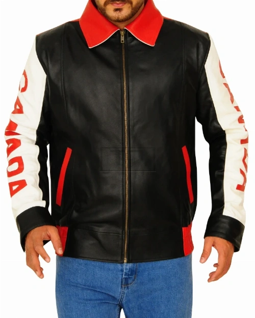 Canada Flag Leather Jacket - image 5