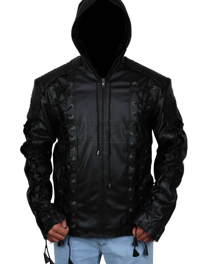 Fancy Black Hoodie Jacket - image 2