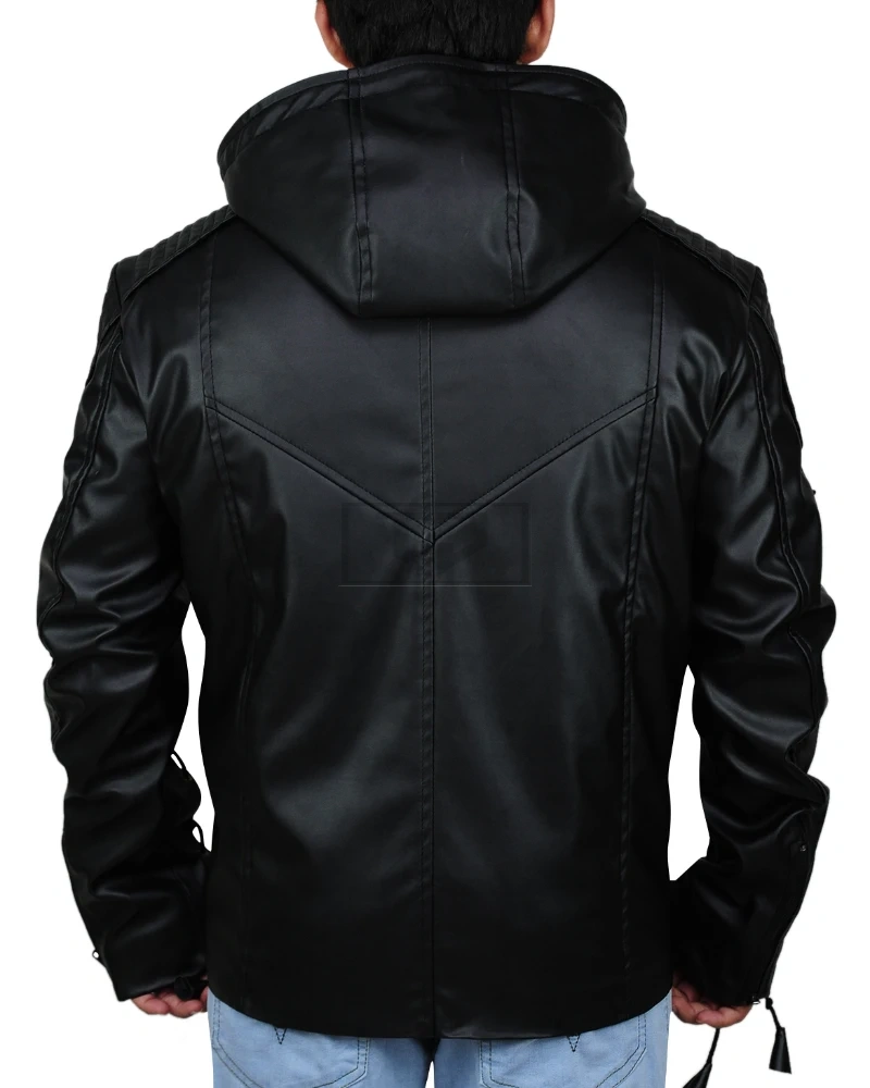Fancy Black Hoodie Jacket - image 6