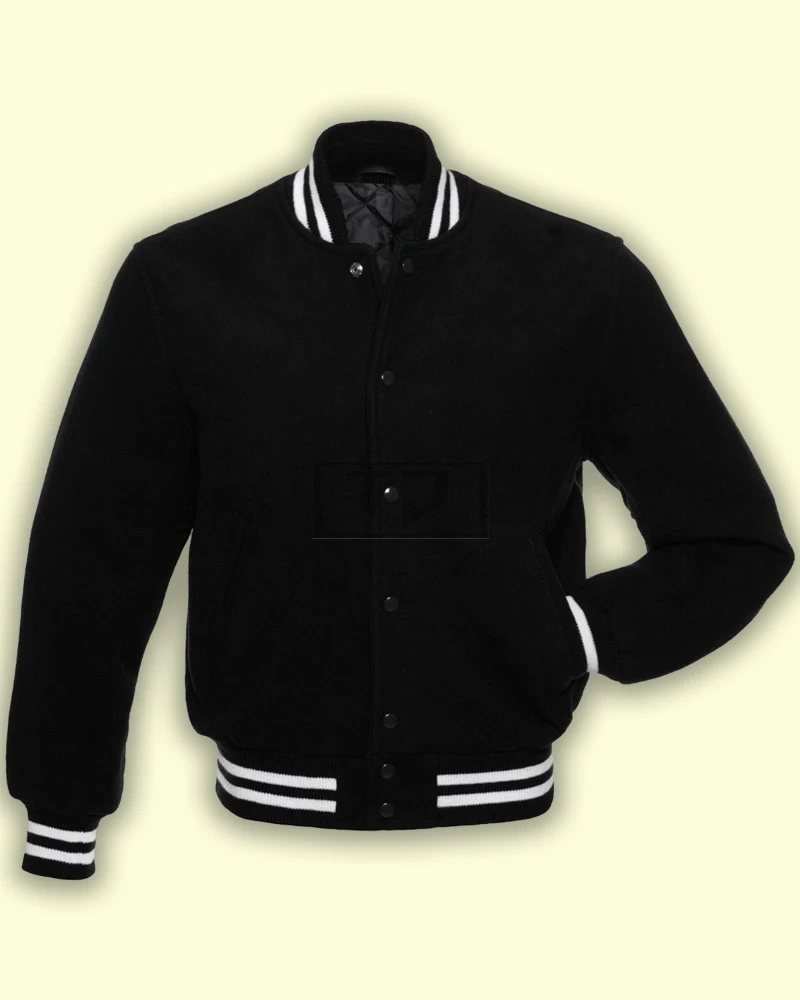 Black Fleece Varsity Jacket - image 1