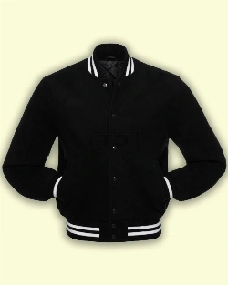Black Fleece Varsity Jacket - image 3
