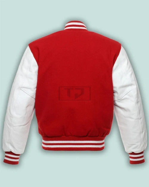 Red White Varsity Jacket - image 2