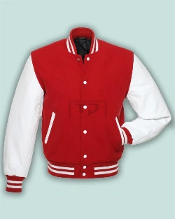Red White Varsity Jacket - image 1